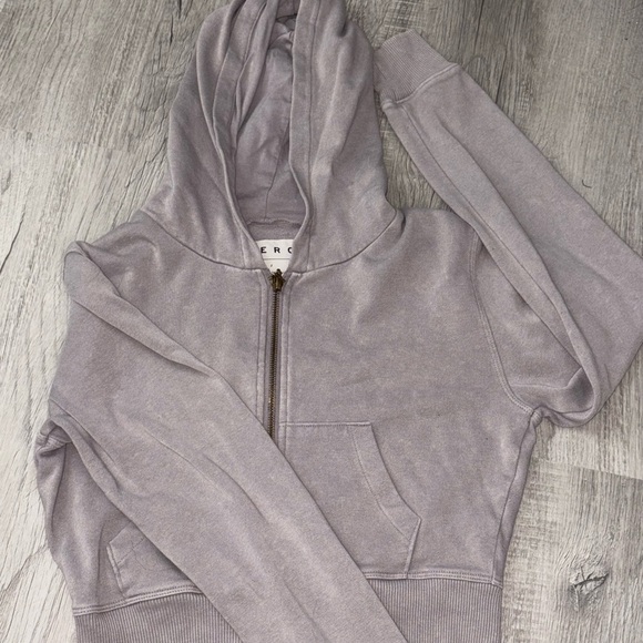 Aeropostale Jackets & Blazers - Aeropostale Gray Hooded Jacket with Relaxed Fit